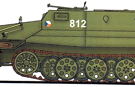 Tank OT-810 - drawings, dimensions, figures