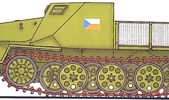 Tank OT-810A - drawings, dimensions, figures