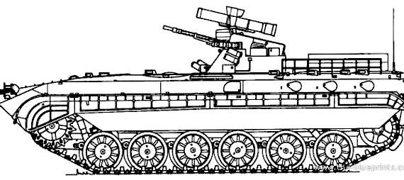 Танк OT-90M - чертежи, габариты, рисунки