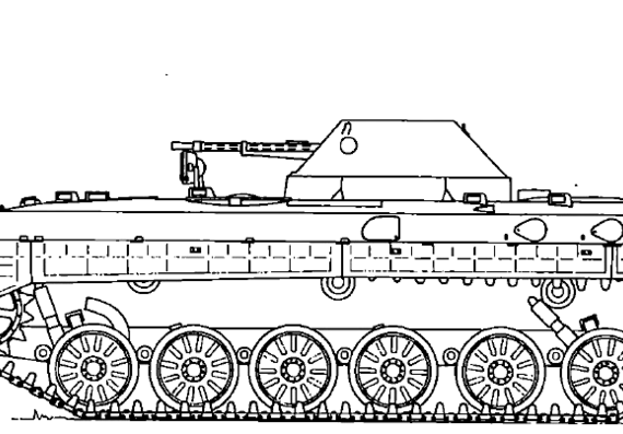 Tank OT-90 Skot - drawings, dimensions, figures