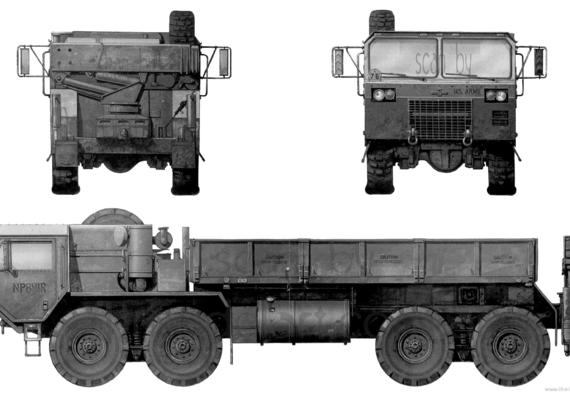 Tank OshKosh M977 HEMTT - drawings, dimensions, figures