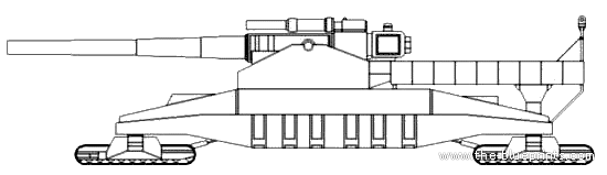 Tank P-1500 Dora - drawings, dimensions, figures