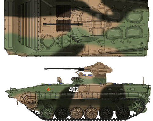 PLA Type 86A IFV tank - drawings, dimensions, figures