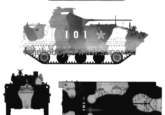 PLA ZLC 2000 IFV tank - drawings, dimensions, figures