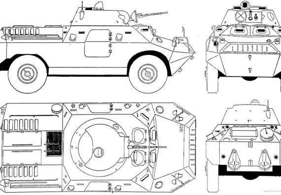 Tank PSZH-IV - drawings, dimensions, figures