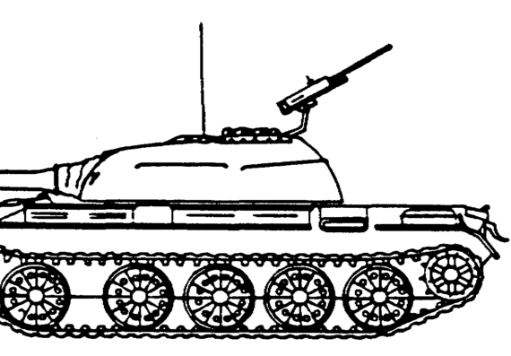 Tank PT-54T - drawings, dimensions, figures