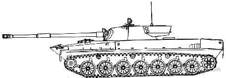 Танк PT-85 (Obiekt 906) - чертежи, габариты, рисунки