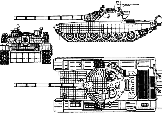 Танк PT-91 - чертежи, габариты, рисунки
