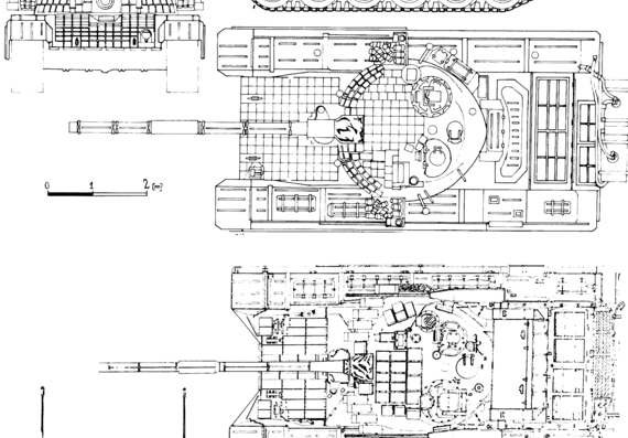 Tank PT-91A - drawings, dimensions, figures