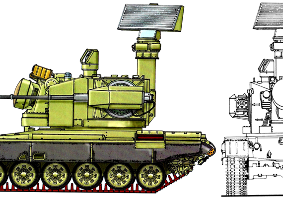 Tank PZA Loara - drawings, dimensions, figures