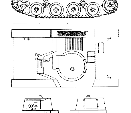 Tank PZInz.140 - drawings, dimensions, figures