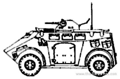 Танк Panhard M3 VTT - чертежи, габариты, рисунки