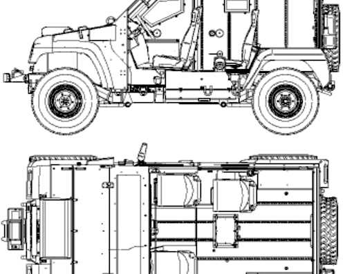 Panhard PVP tank - drawings, dimensions, figures