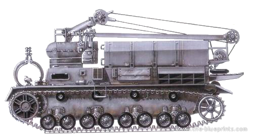 Танк Panzer IV Munitionstrager fur Karl Morser - чертежи, габариты, рисунки