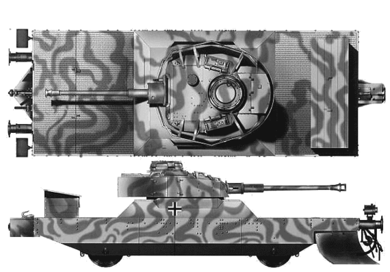 Танк Panzer Jager Wagen - чертежи, габариты, рисунки