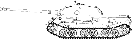 Porsche Type-180 tank VK45.02 (P) Vorne - drawings, dimensions, figures