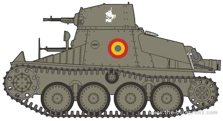 Танк Praga AH-IV-R - чертежи, габариты, рисунки