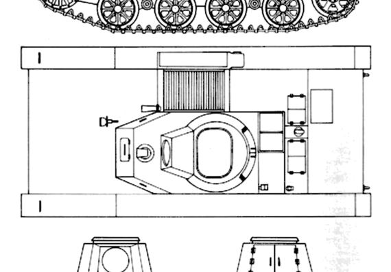 Tank PzInz 130 - drawings, dimensions, figures