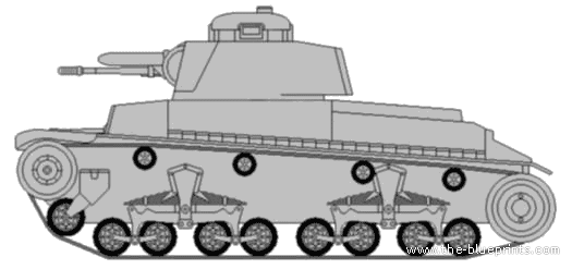 Tank Pz.Kpfw. 35 (t) - drawings, dimensions, figures