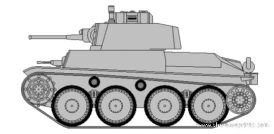 Tank Pz.Kpfw. 38 (t) Ausf.G - drawings, dimensions, figures