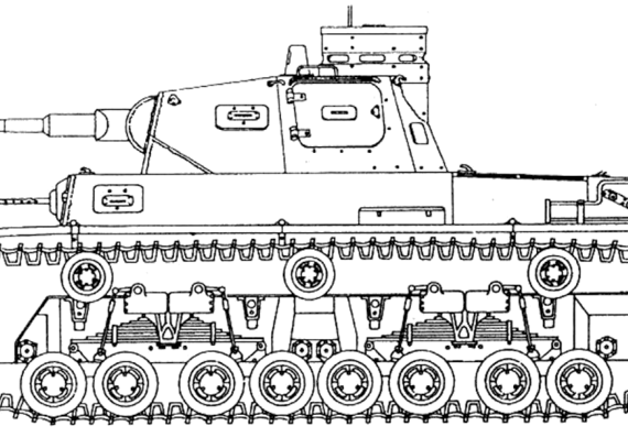 Танк Pz.Kpfw. III Ausf B - чертежи, габариты, рисунки