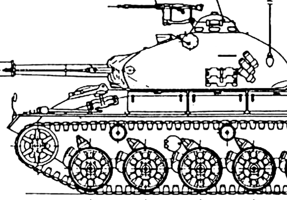 Tank Pz 61 - drawings, dimensions, figures