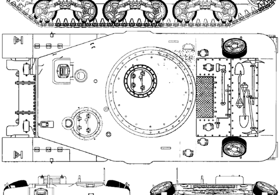RAM Badger APC tank - drawings, dimensions, figures