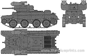 Tank RBT-5 - drawings, dimensions, figures