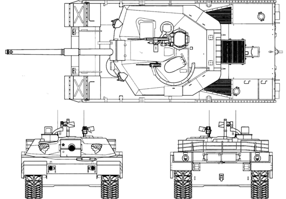 Tank ROK K1 - drawings, dimensions, figures
