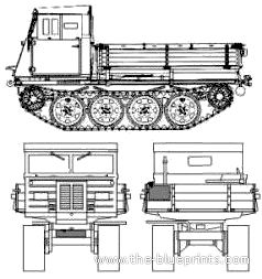 Танк RSO Raupenschlepper Type 3 - чертежи, габариты, рисунки