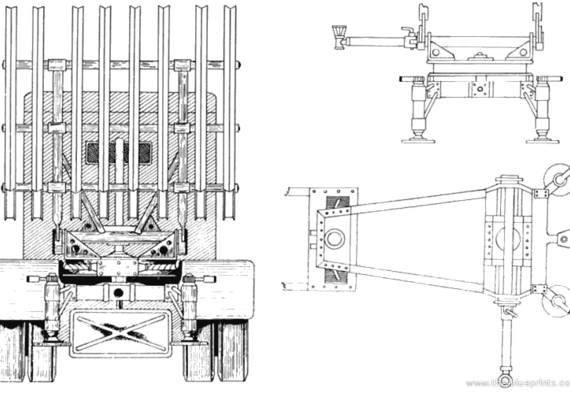 Tank Raketomet - drawings, dimensions, figures