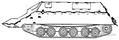 Tank Rammpanzer Tiger (P) - drawings, dimensions, figures