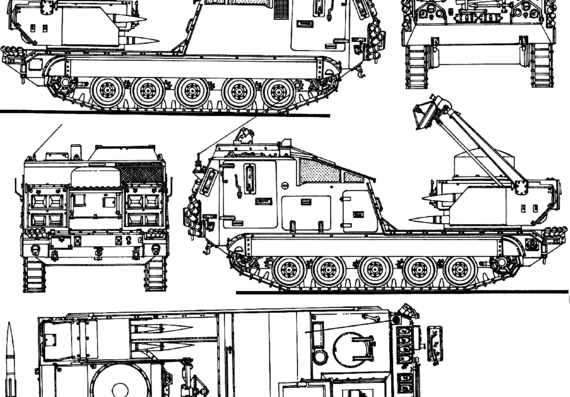 Rapier Mk.I tank - drawings, dimensions, figures