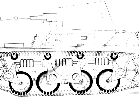 Renault AMR-35 13.2mm tank - drawings, dimensions, figures
