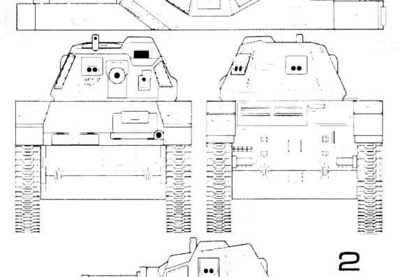 Tank Renault Mle.1934 AMC-34 - drawings, dimensions, pictures