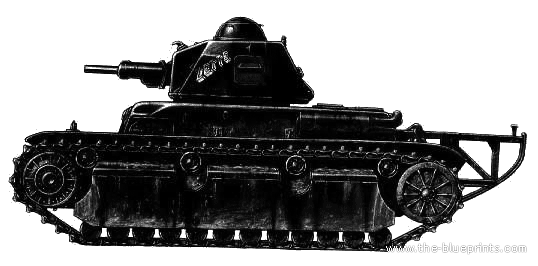 Renault R-40 France tank) - drawings, dimensions, pictures