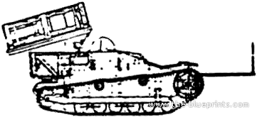 Renault UE Rocket Launcher tank - drawings, dimensions, pictures