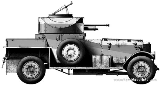 Танк Rolls-Royce Armored Car (1940) - чертежи, габариты, рисунки