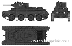 Танк Russian Tank BT-5 - чертежи, габариты, рисунки