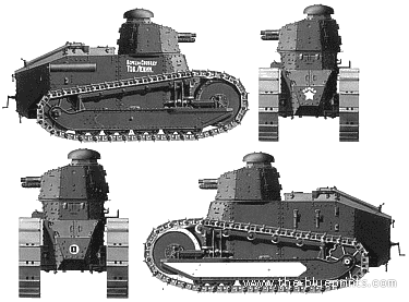 Russian Reno tank - drawings, dimensions, pictures