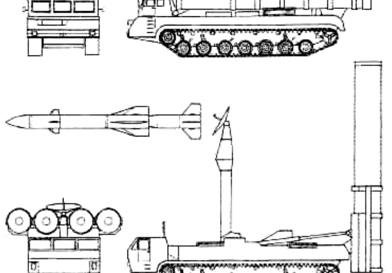 Tank S-300V Antey-300 (SA-12 Gladiator) - drawings, dimensions, figures