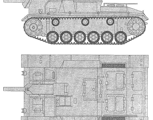 Tank SG-122 - drawings, dimensions, figures