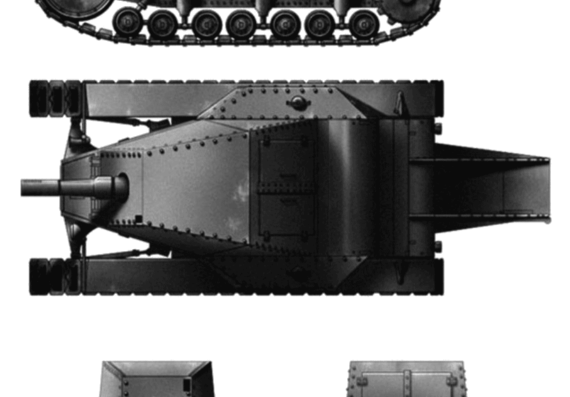 Tank SP-T-18 - drawings, dimensions, figures