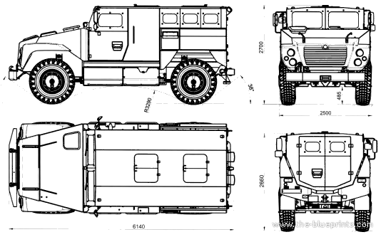 Танк SPM-3 Medved (Bear) - чертежи, габариты, рисунки