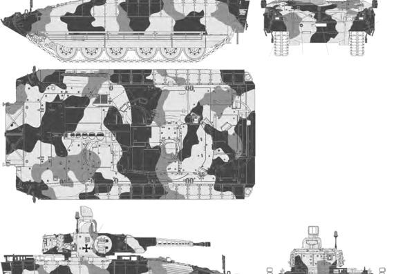 Танк SPz Puma (Schutzenpanzer) - чертежи, габариты, рисунки