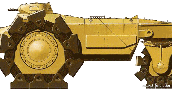 Tank SS-001 VsKfz617 - drawings, dimensions, figures