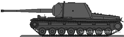 SU-100X tank - drawings, dimensions, figures