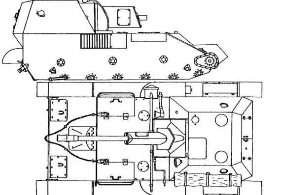 Tank SU-12 - drawings, dimensions, figures