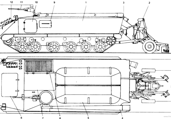 Tank SUM Kalina - drawings, dimensions, figures