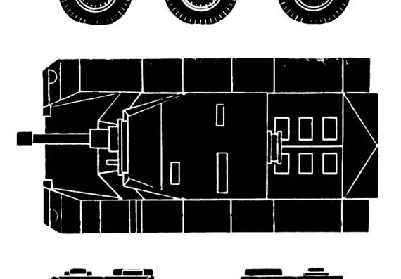Saladin tank - drawings, dimensions, pictures